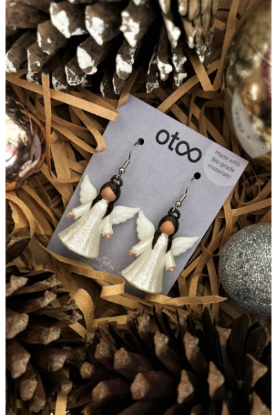 Christmas Earring  - Angels - O.E # 1.7